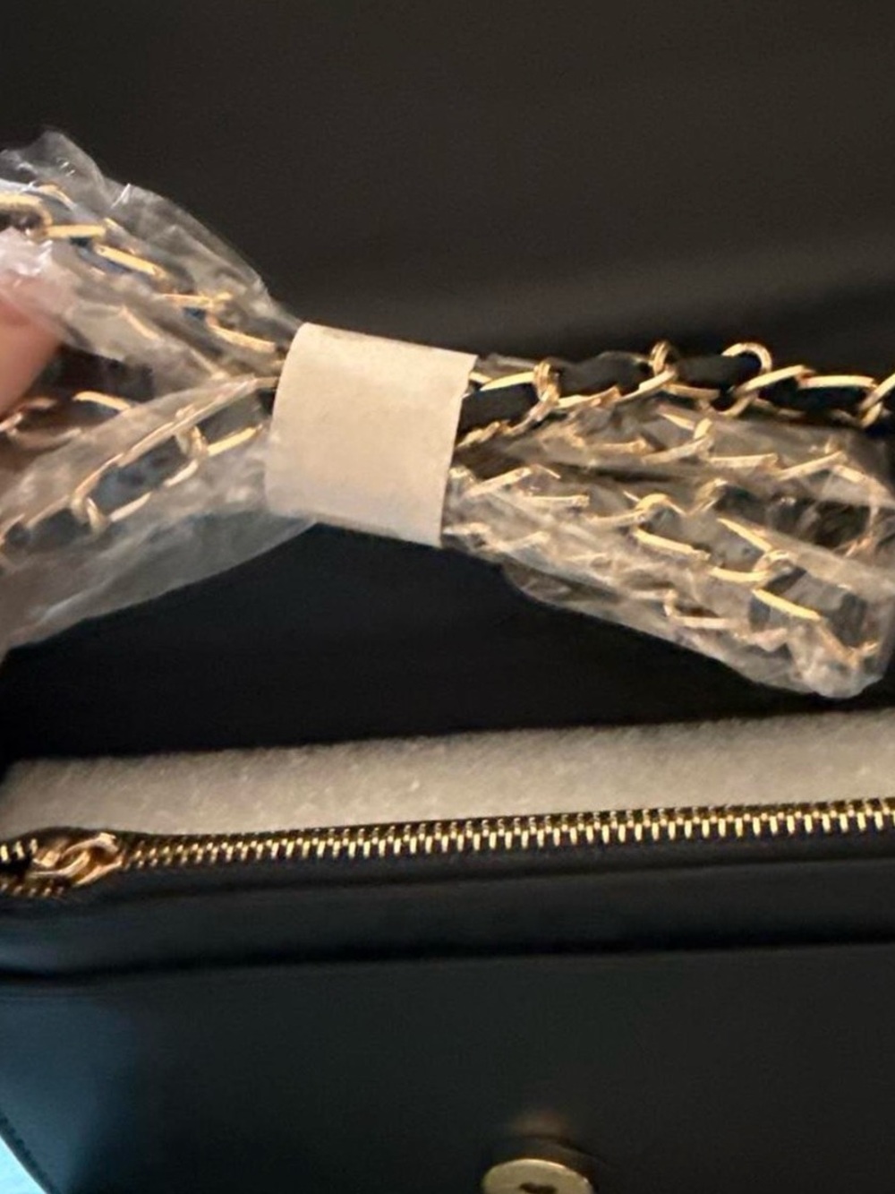 bebe Black Quilted Shoulder Bag with Gold Logo - Picture 3 of 4